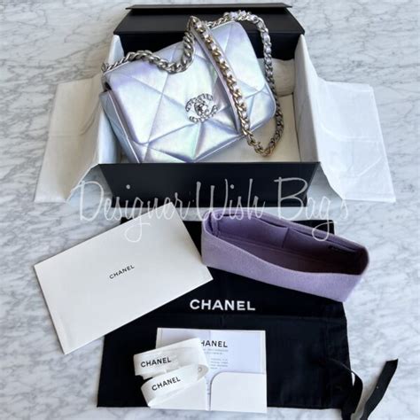 chanel 19 iridescent purple|Chanel handbags.